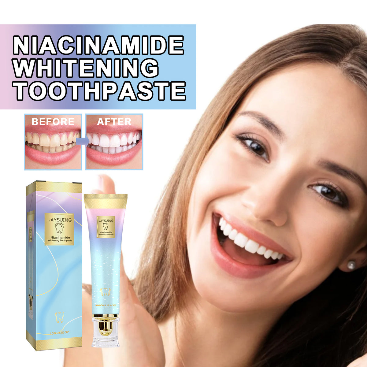 Brightening Toothpaste with Niacinamide - 100g