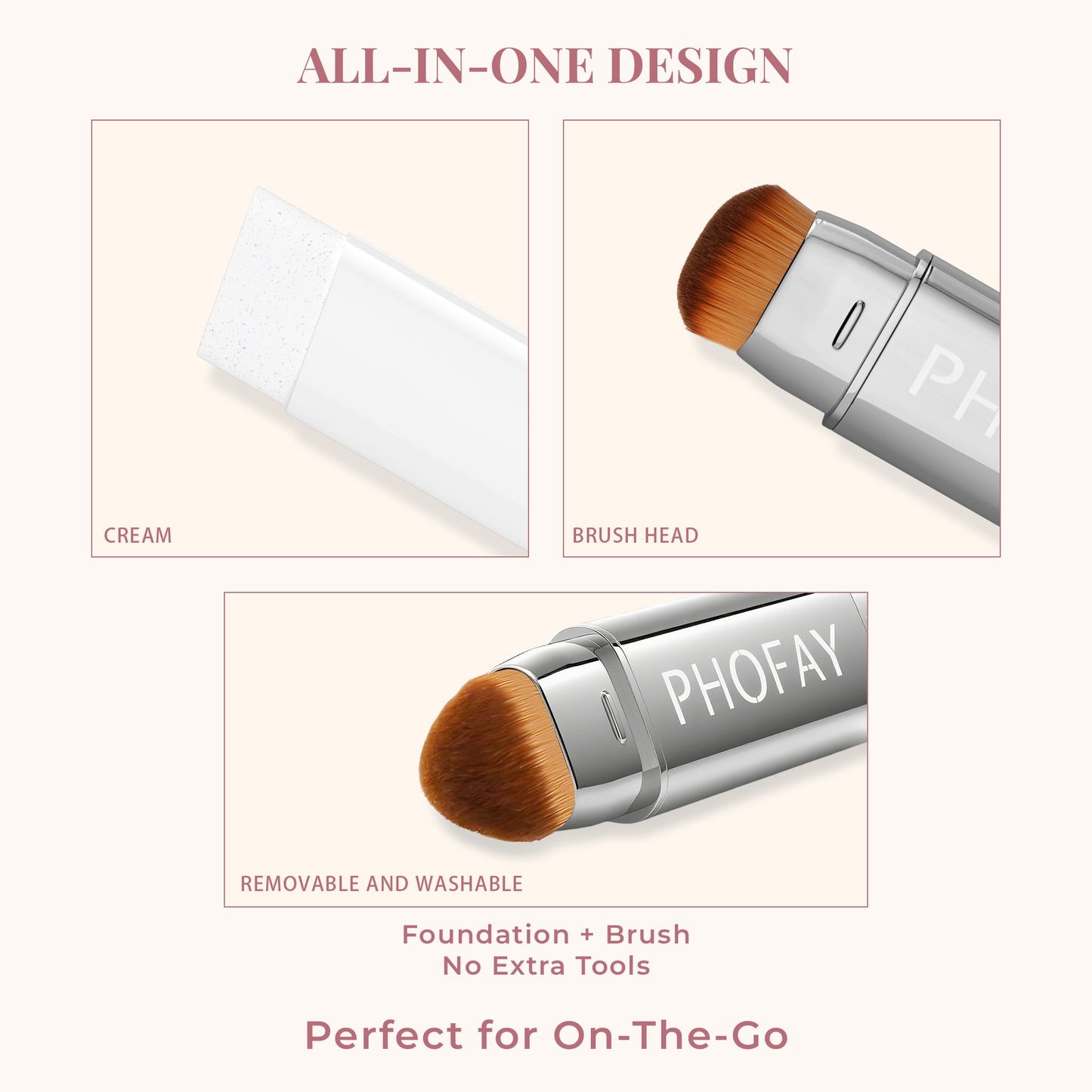 Color-Changing Foundation Stick - Adjustable Makeup Base