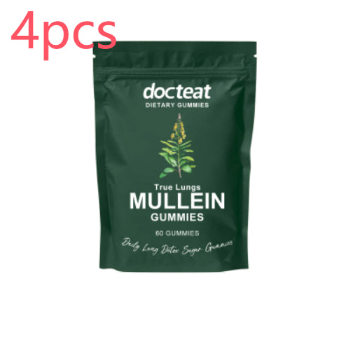 True Lungs Mullein Gummies - Herbal Respiratory Support, 60 Gummies