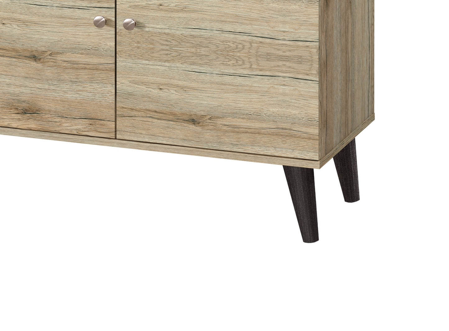 Amidon TV Stand For TVs Up To 63 , With 2 Storage Shelves& 1 Cabinet,