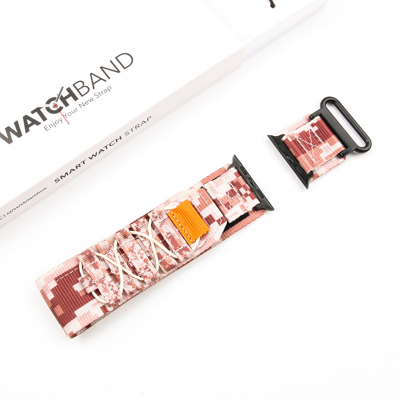 Nylon Braided Watch Band Adjustable Rail-Style Camouflage & Color Variants