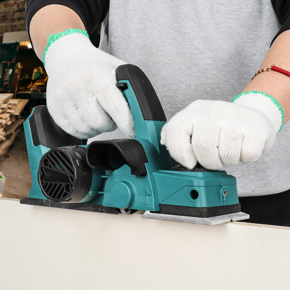 18V Brushless Cordless Planer 82mm Power Tool for Woodworking - Body Only