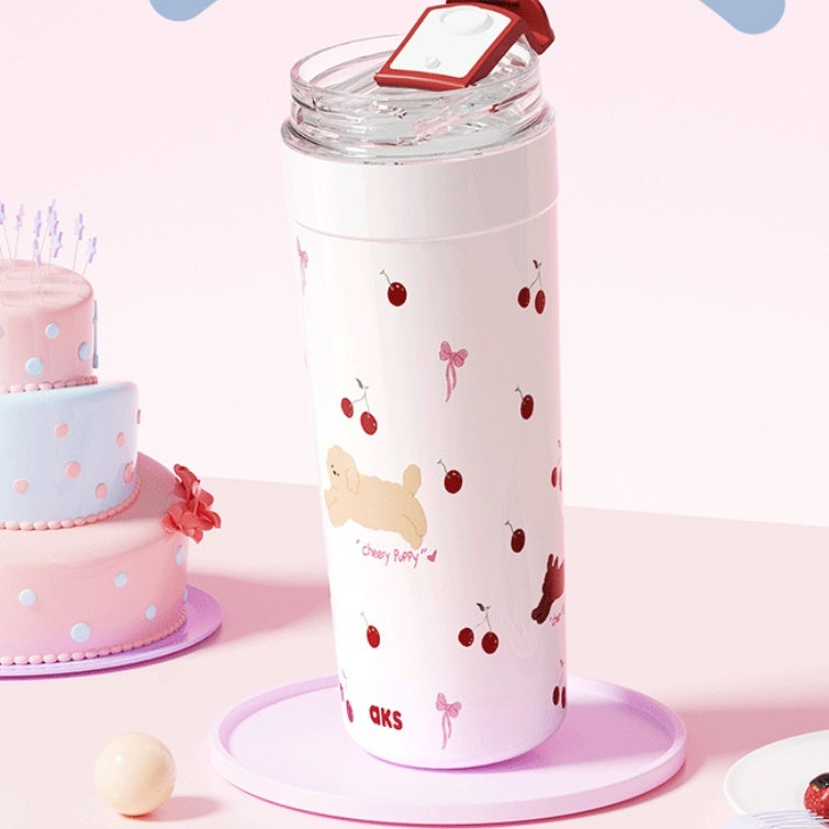 Large-Capacity Stainless Steel Girls Cup with Color Options - 550ml
