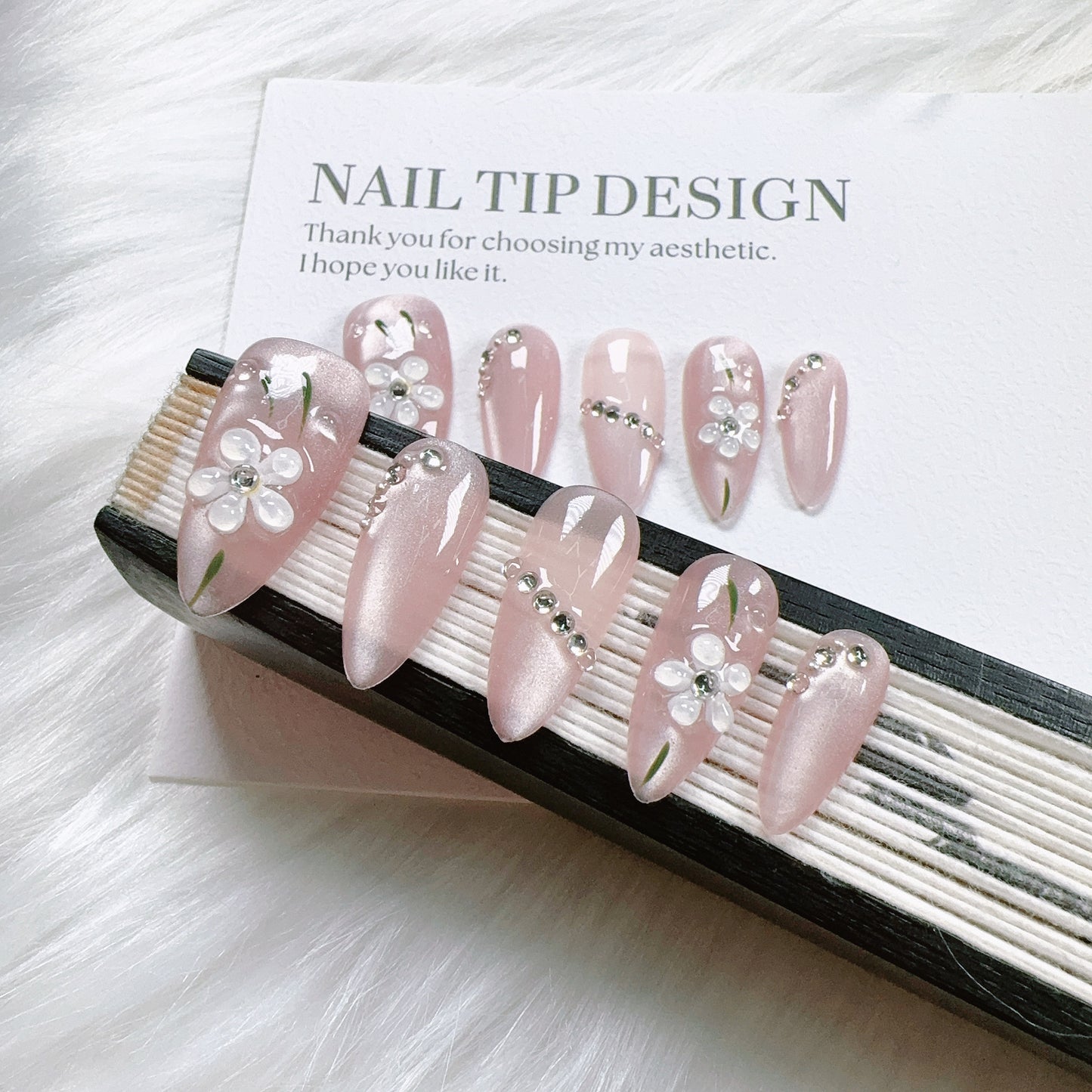 Removable Nail Sticker Set for Nail Art - Summer Peach Pink, Multiple Sizes