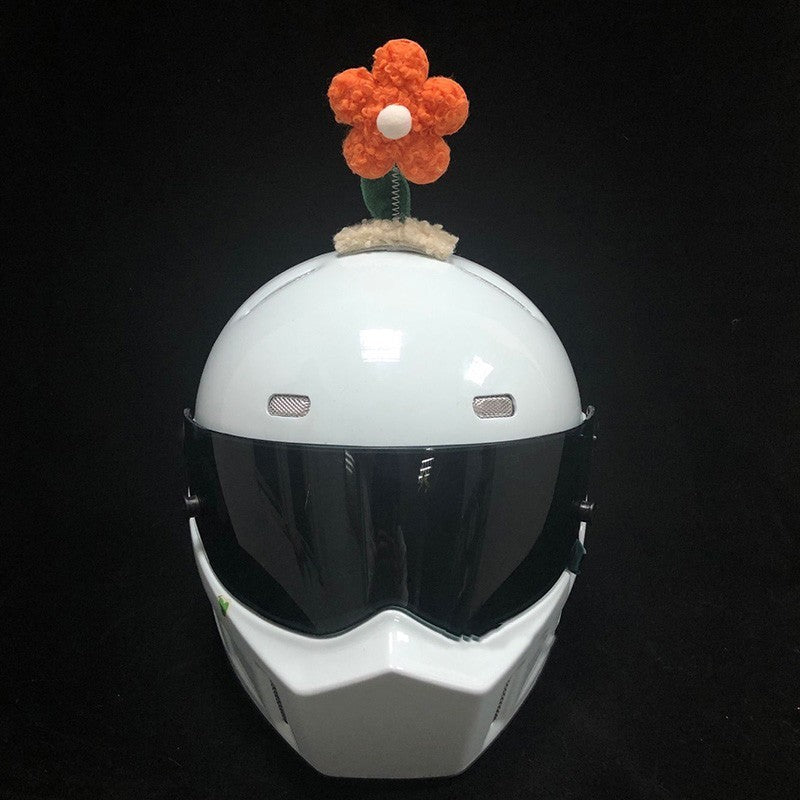 Decorative Sunflower Swing Flowers for Motorcycle Helmets - Home & Garden Accessory