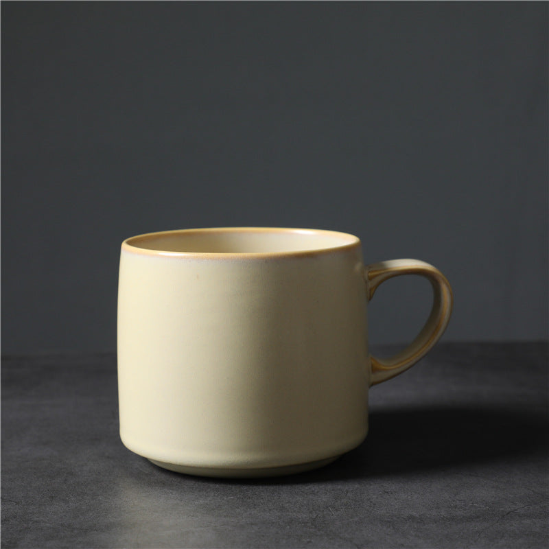 Ceramic Water Cup Set - Multiple Colors & 440ml Capacity for Coffee & Tea