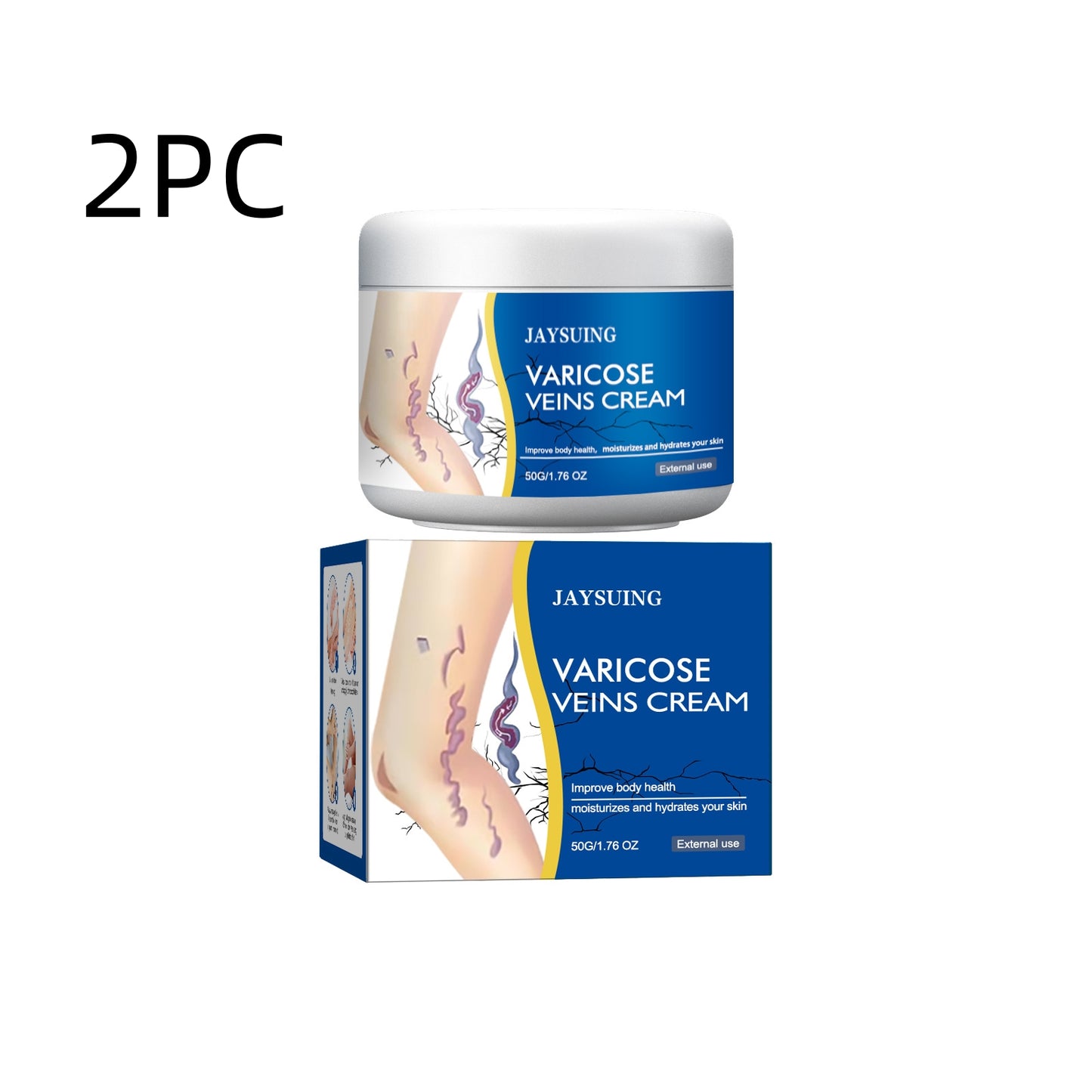 Leg Vein Repair Cream for Varicose Vein Relief and Massage
