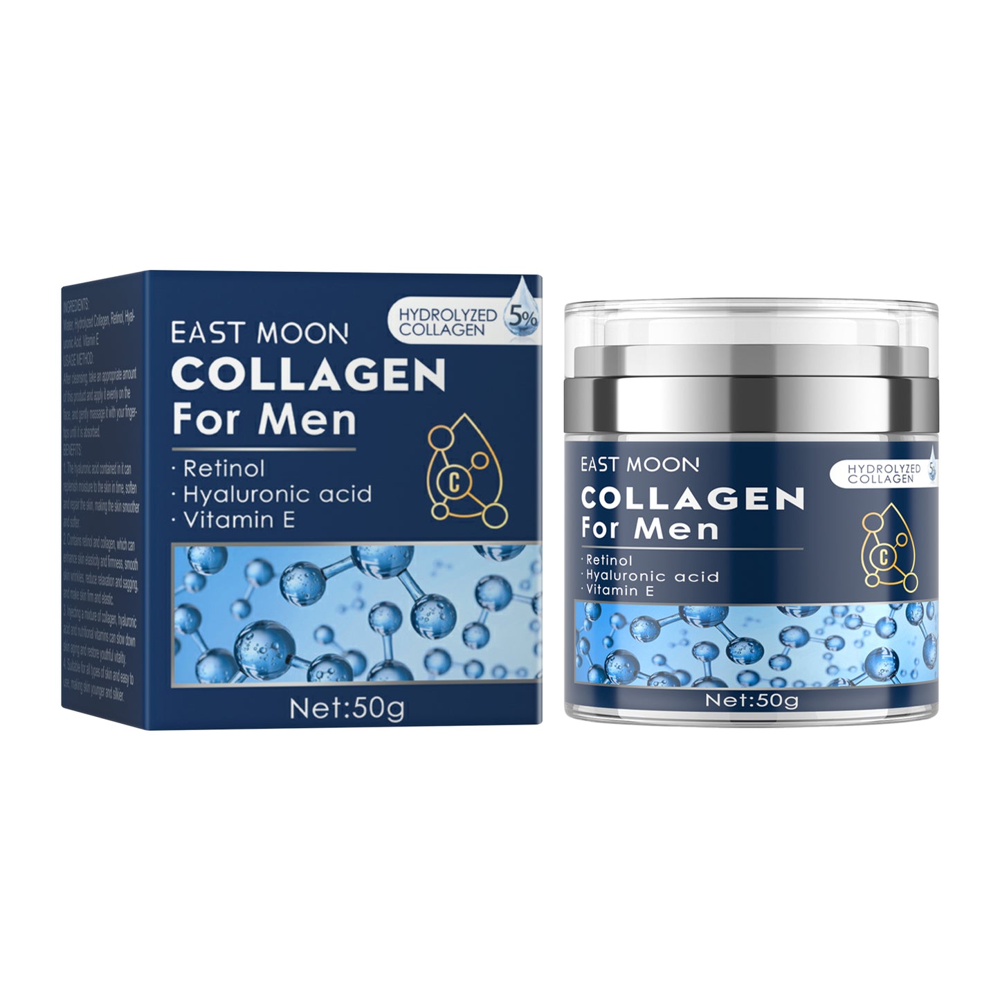 Men's Anti-Wrinkle Face Cream with Retinol & Hyaluronic Acid