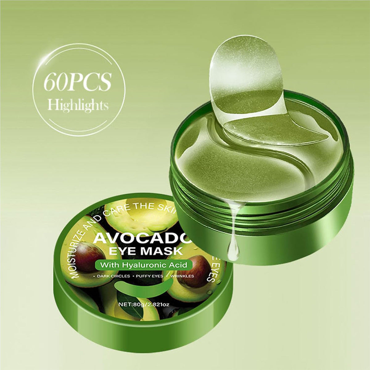 Avocado Eye Mask for Hydrating and Diminishing Fine Lines - Nourishing Facial Care