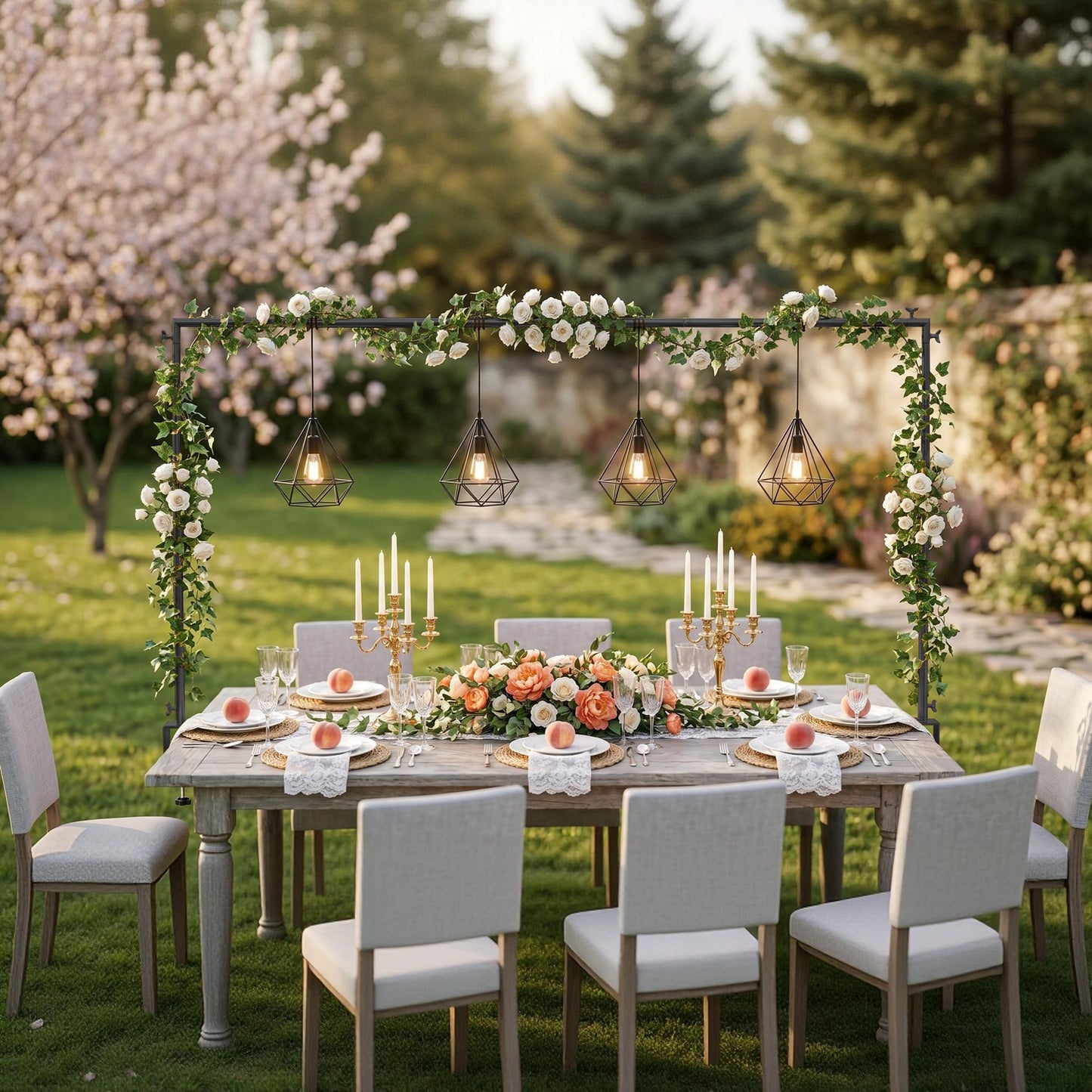 Adjustable Table Rod Stand with Clamps - Balloon Garland Decor