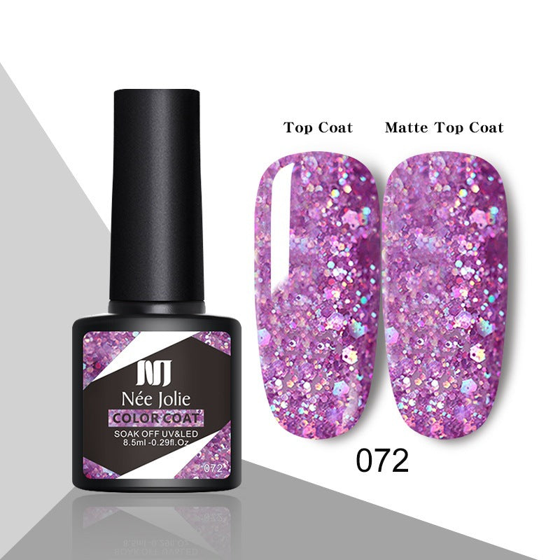 Reflective Gel Nail Polish Set - Christmas Red UV-LED Safe Long-Lasting