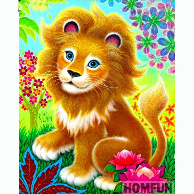 Diamond Painting Cross Stitch Kit - Home Decor & Gift - 5D Square & Round Diamonds