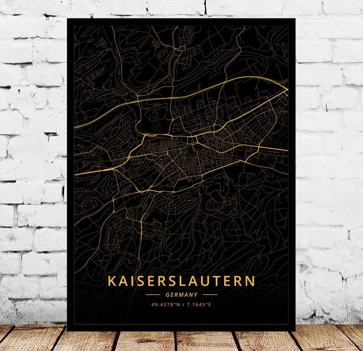 Modern Landscape Decorative Canvas Wall Art for Living Room - Flensburg Germany