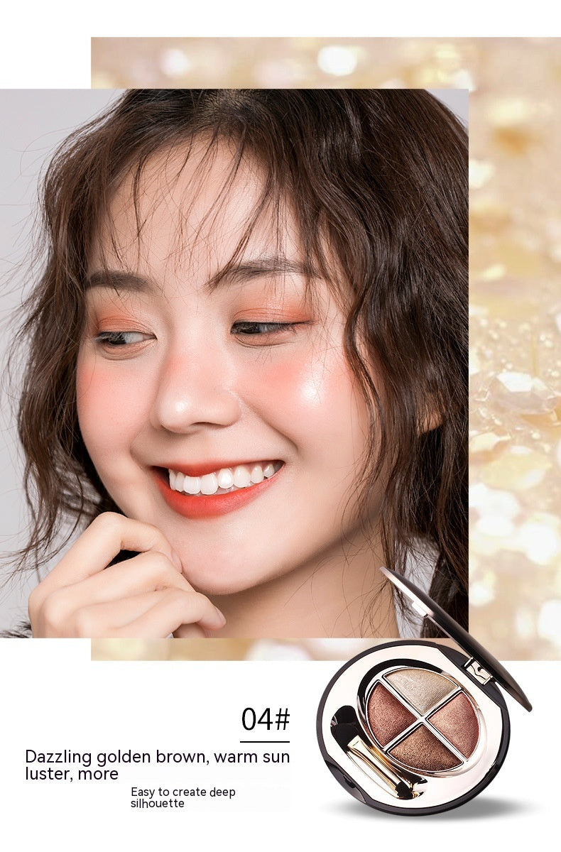 Colorful Eyeshadow Palette with Shimmering Powder Waterproof Glitter - 8.5g