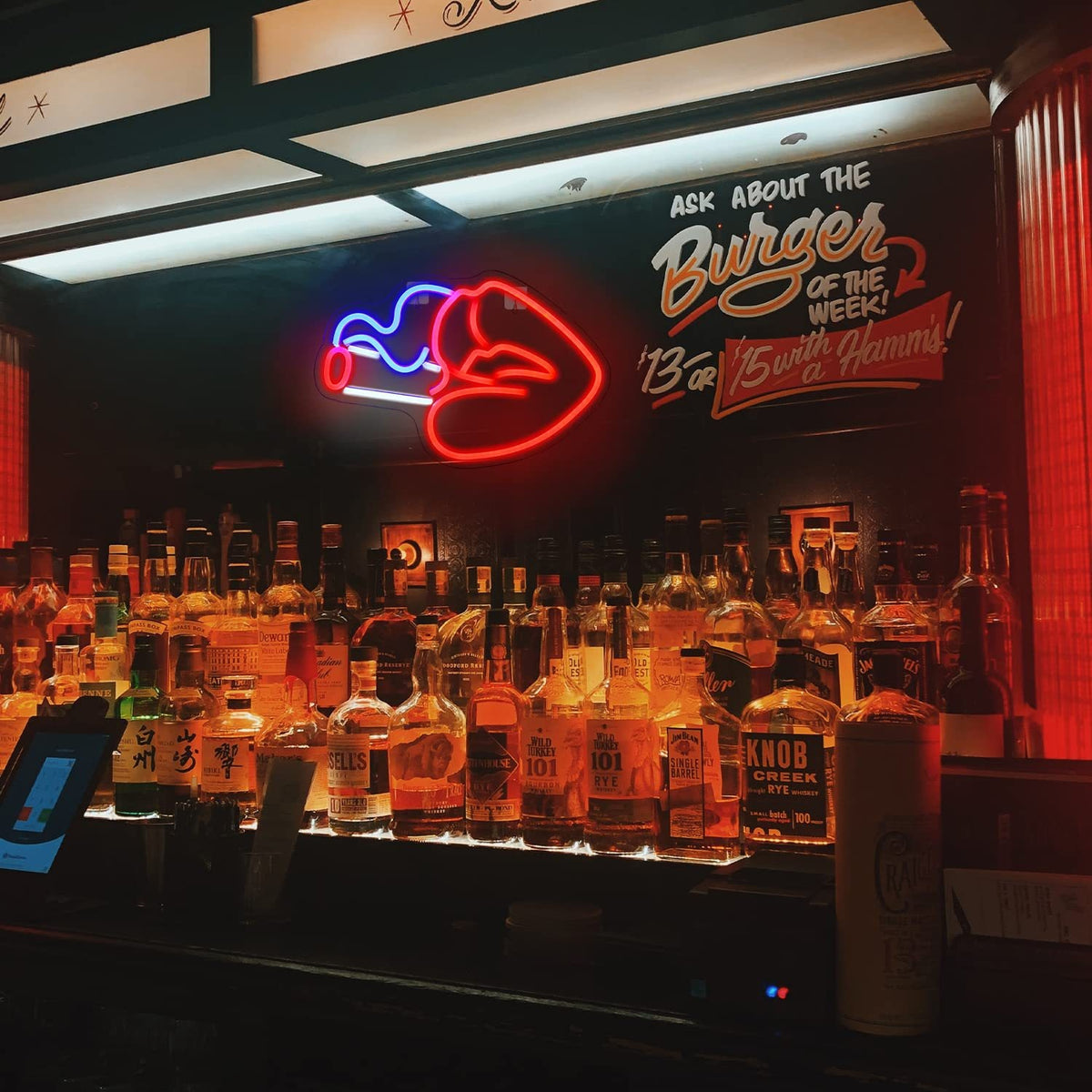 LED Neon Light Sports Bar Wall Decor - Glowing Pendant Light