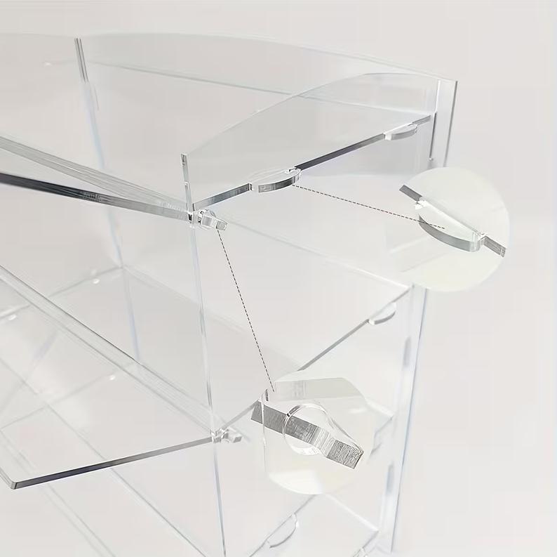 Two-layer Acrylic Baking Display Case, Square Shape, Suitable For