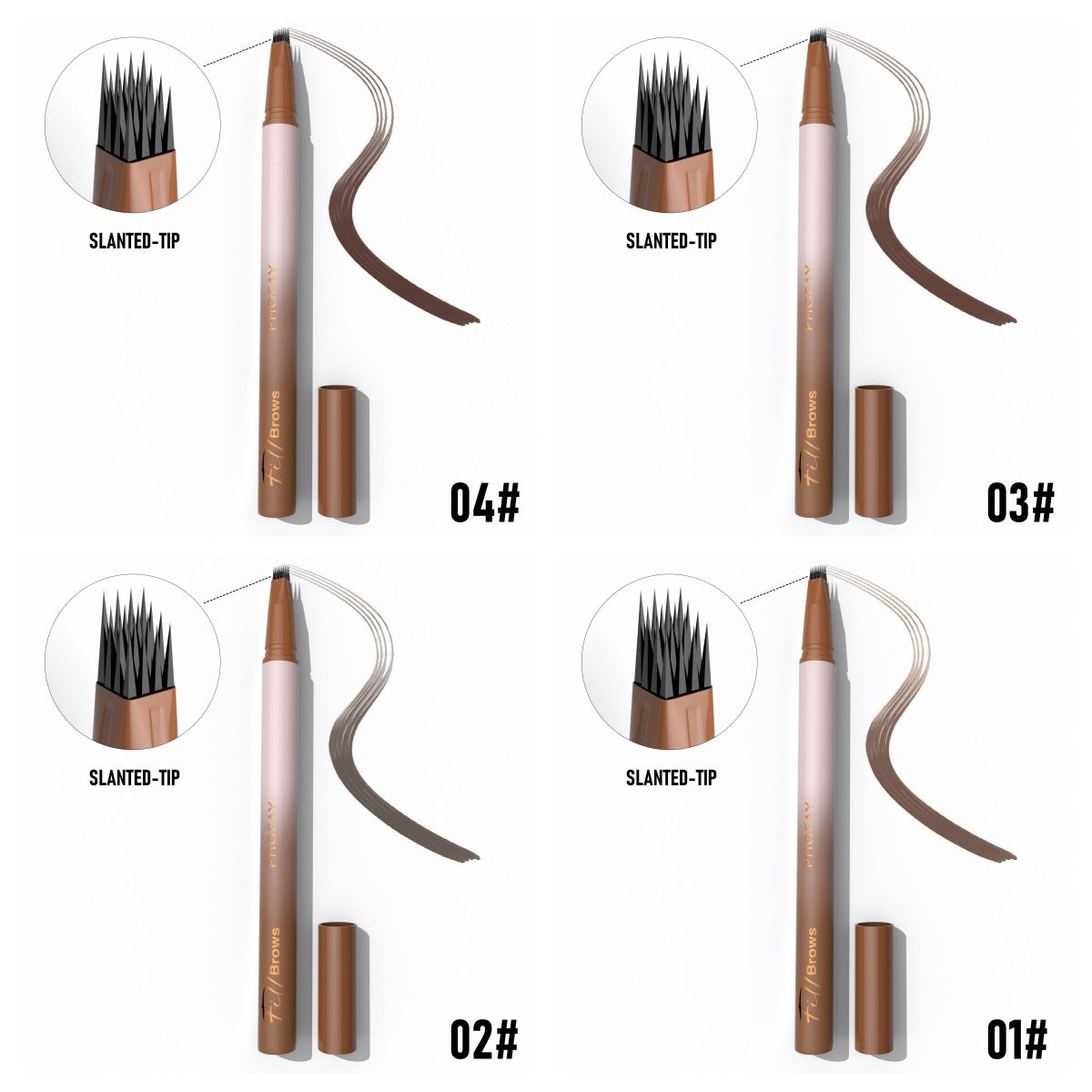 Waterproof Eyebrow Pencil - Long-Lasting Smudge-Proof Brow Definition