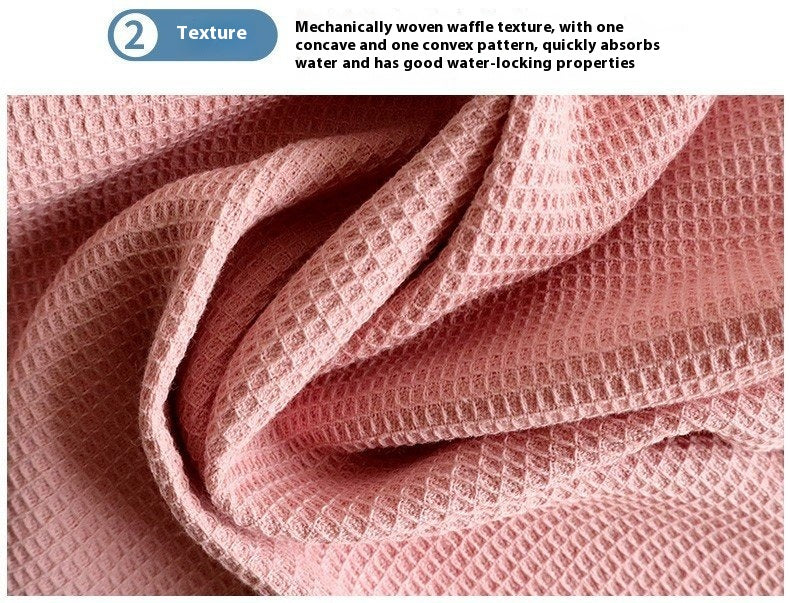 Cotton Rectangular Waffle Tea Towel - Nordic Style Kitchen Linen