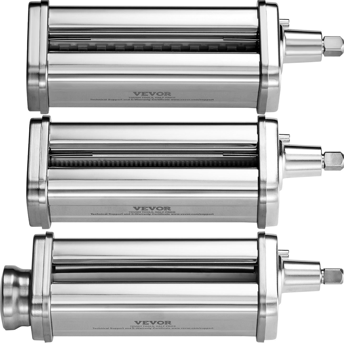 Pasta Roller Cutter Set for KitchenAid Stand Mixer - 3 Pieces