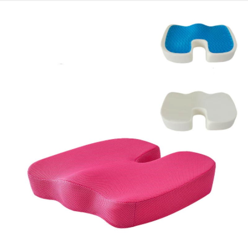 Office Memory Foam Gel Seat Cushion Breathable Cover