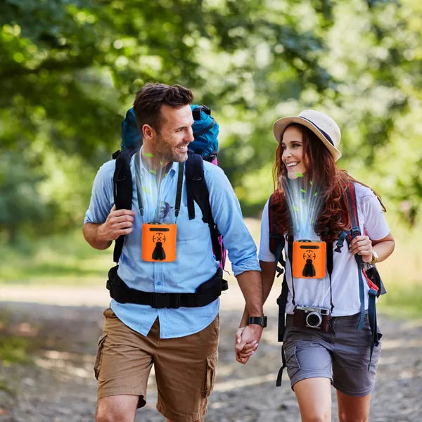 5-in-1 Portable Waist Clip Fan with Flashlight - Hands-Free Cooling