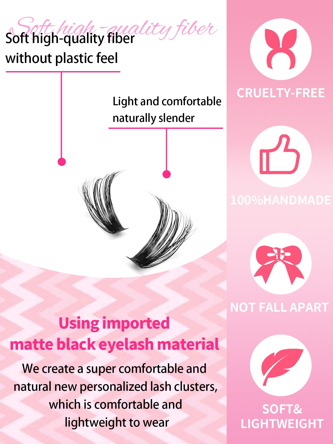 3D Multi-Layered False Eyelashes - Realistic, Soft & Natural Nude Makeup