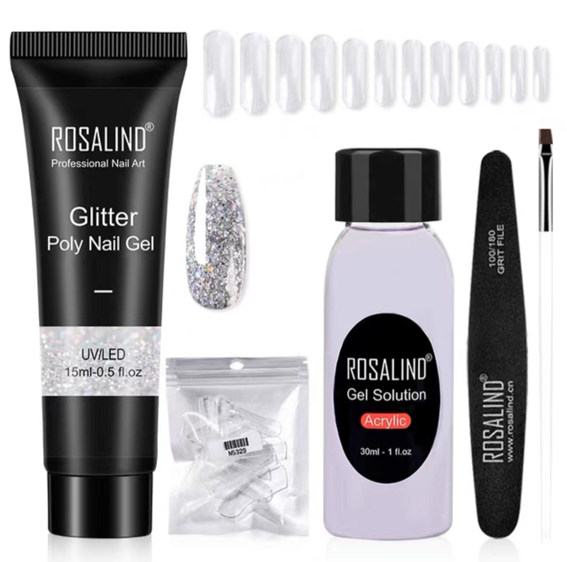 Poly Nail Gel Extension Kit for Manicure