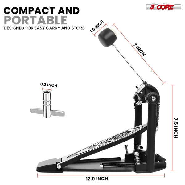 Adjustable Bass Drum Pedal with Felt Beater - Model DFP05
