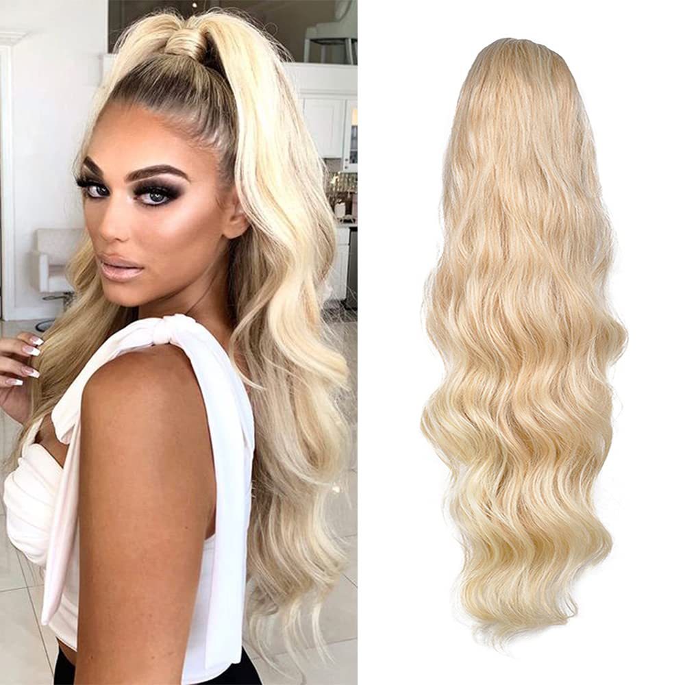 Curly Ponytail Hairpiece with Velcro Closure for Ladies - Multiple Colors