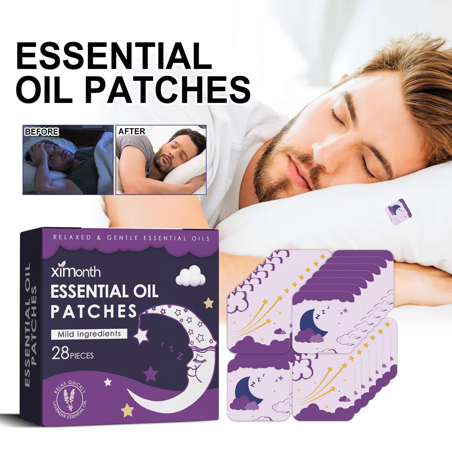 Essential Oil Sleep Patch for Relaxation and Better Sleep Quality