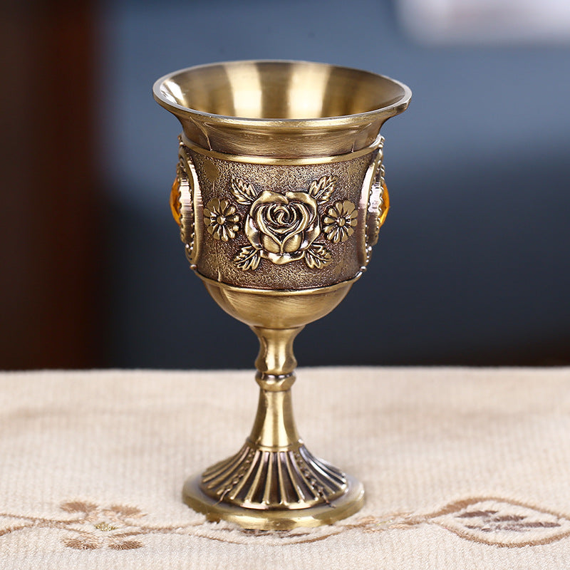 European Style Shot Glass Tin Goblet - Metal Liquor Glass with Capacity 1-100ML