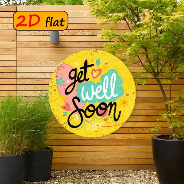 Metal Tin Wall Decoration - 20 cm x 20 cm