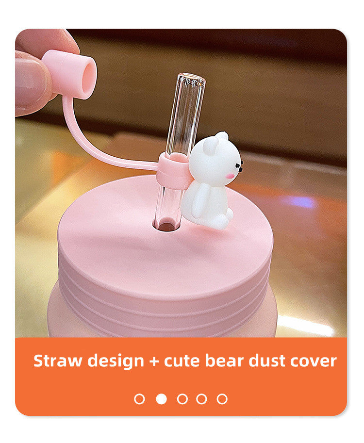 Ceramic Mug with Cover - Cute & Creative Household Drinkware, 480ML