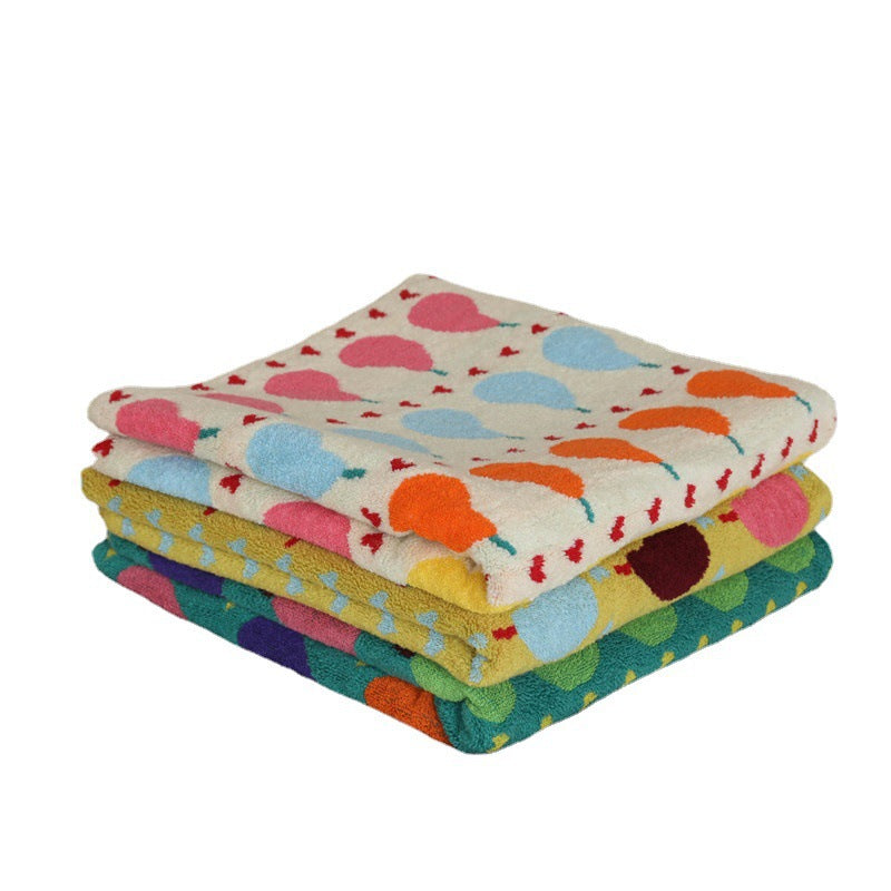 Pure Cotton Children's Square Towel Absorbent Household Baby Towels