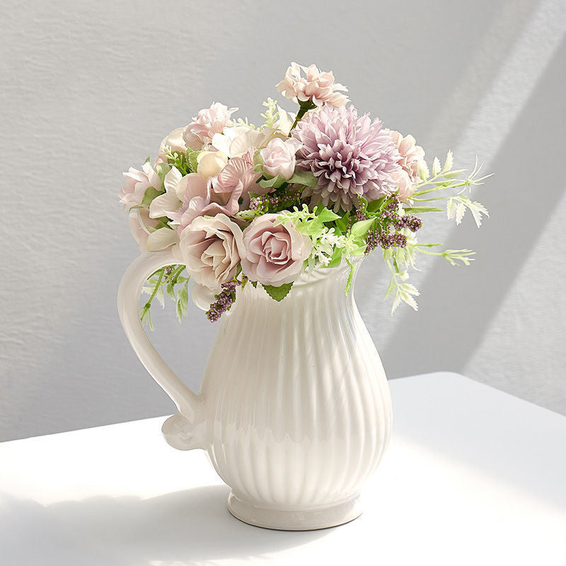 Ceramic Modern Vase for Living Room Floral Decor - Multi Styles