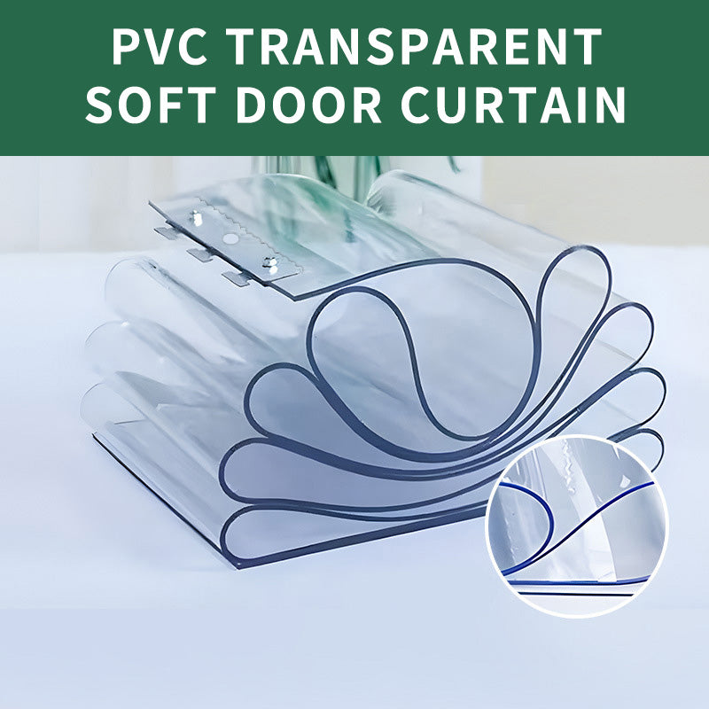 PVC Strip Door Curtain Set - 5 Pieces for Cold Air Isolation & Dustproof