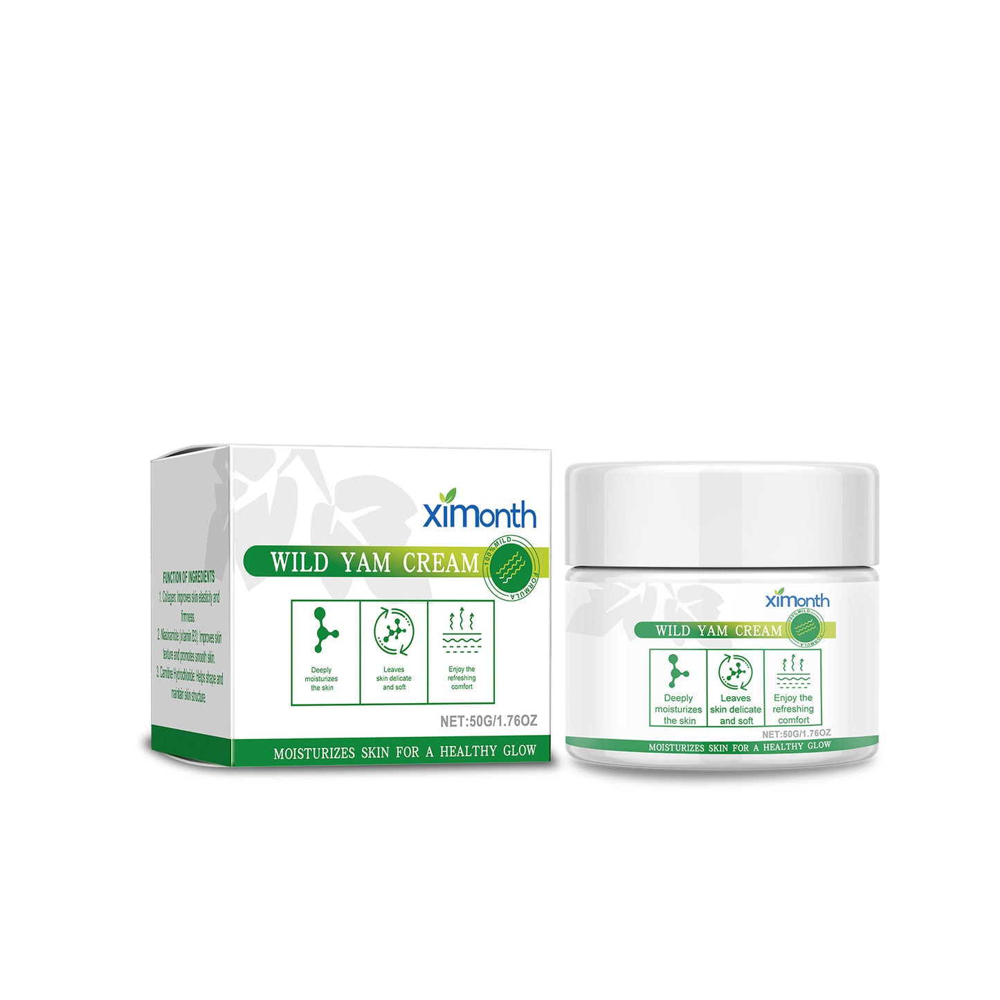 Wild Yam Root Moisturizing Body Cream - Hydrating Skin Repair Lotion