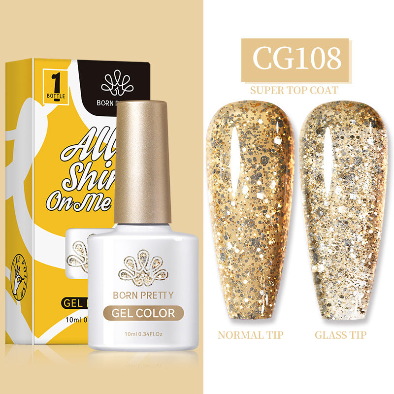 Multicolor UV Nail Polish for Nail Art - 40g Glitter & Sequin Finish