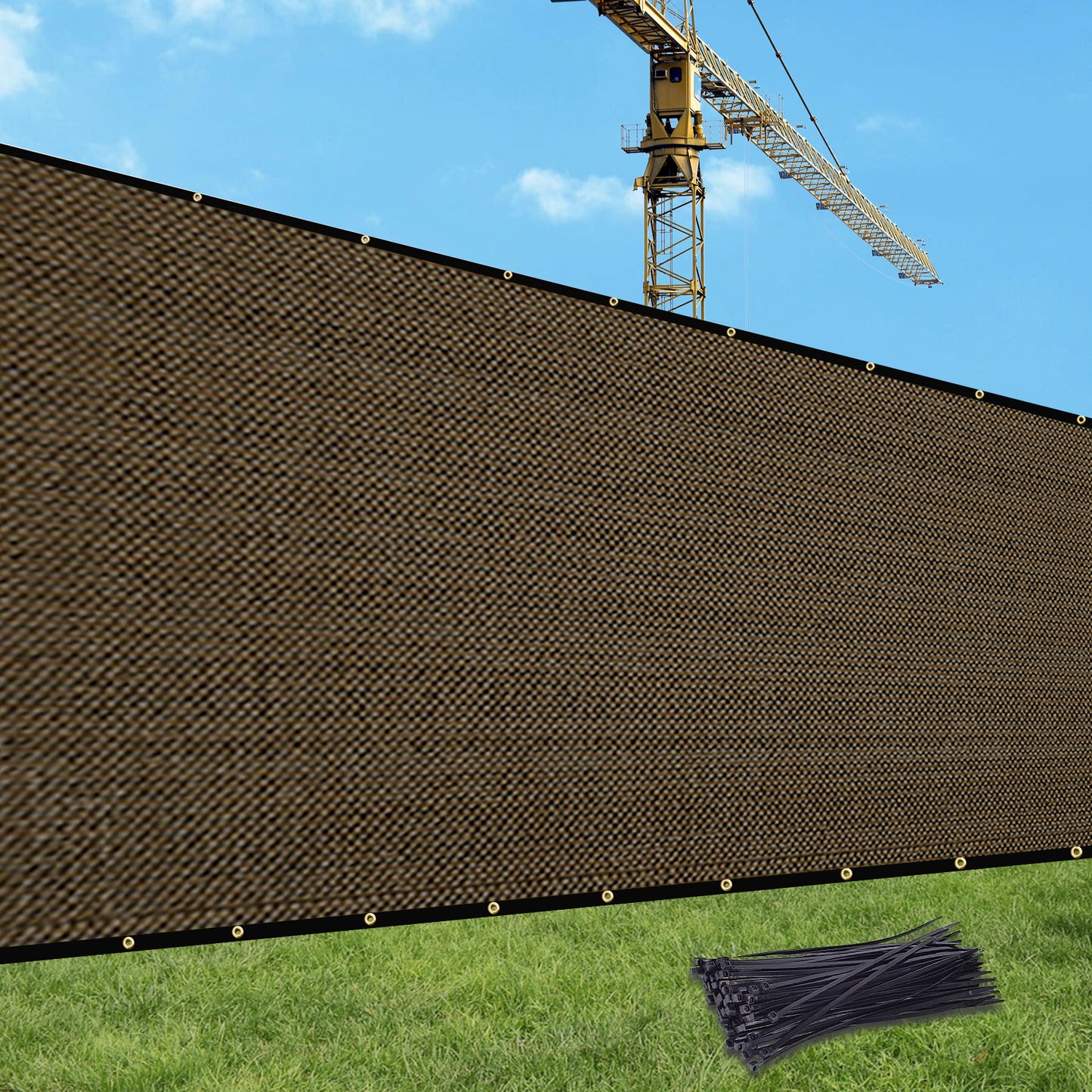 8x50ft Privacy Fence Screen - Sun-Resistant HDPE Garden Barrier, Multiple Colors