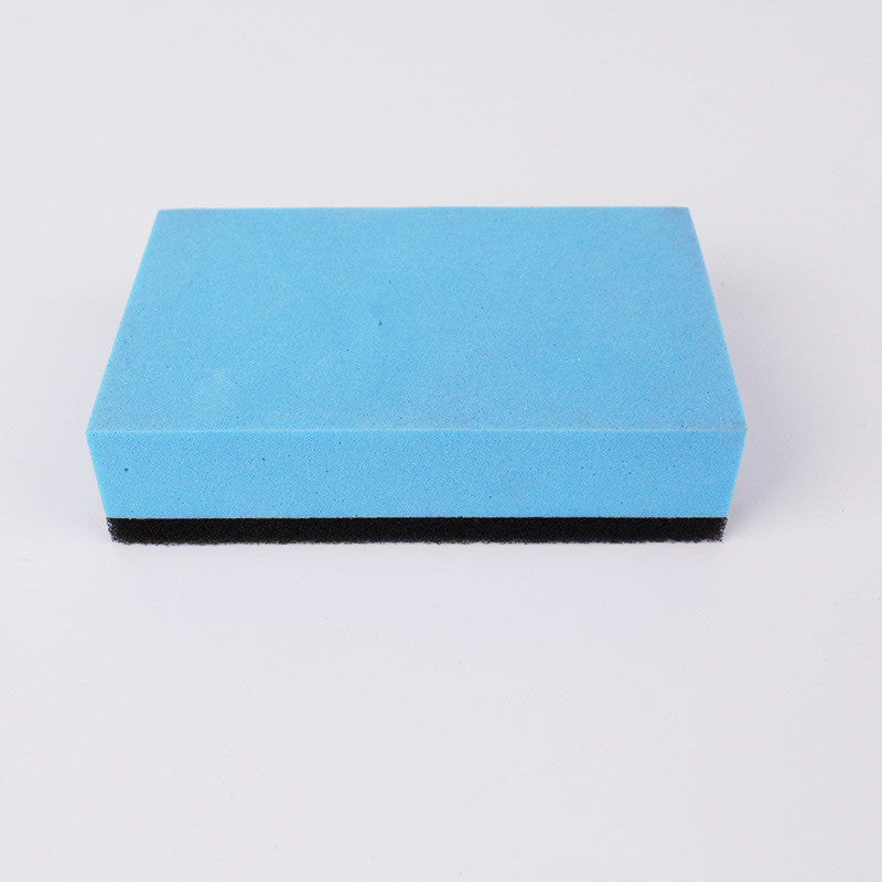 Home Storage Wax Sponge with Crystal Coating Brush - Blue & Light Blue