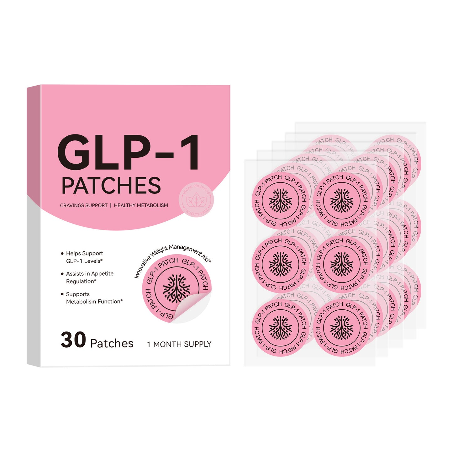 Body Care Patches 30 Pieces for Weight Management & Healthy Shape Support
