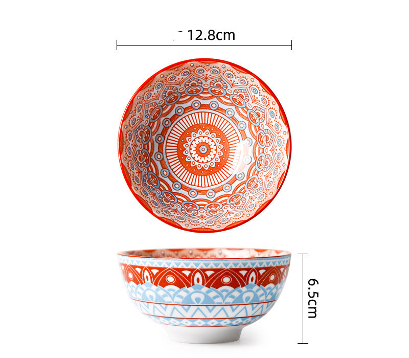 Ceramic Soup & Porridge Bowl - Porcelain Round Tableware for Kitchen