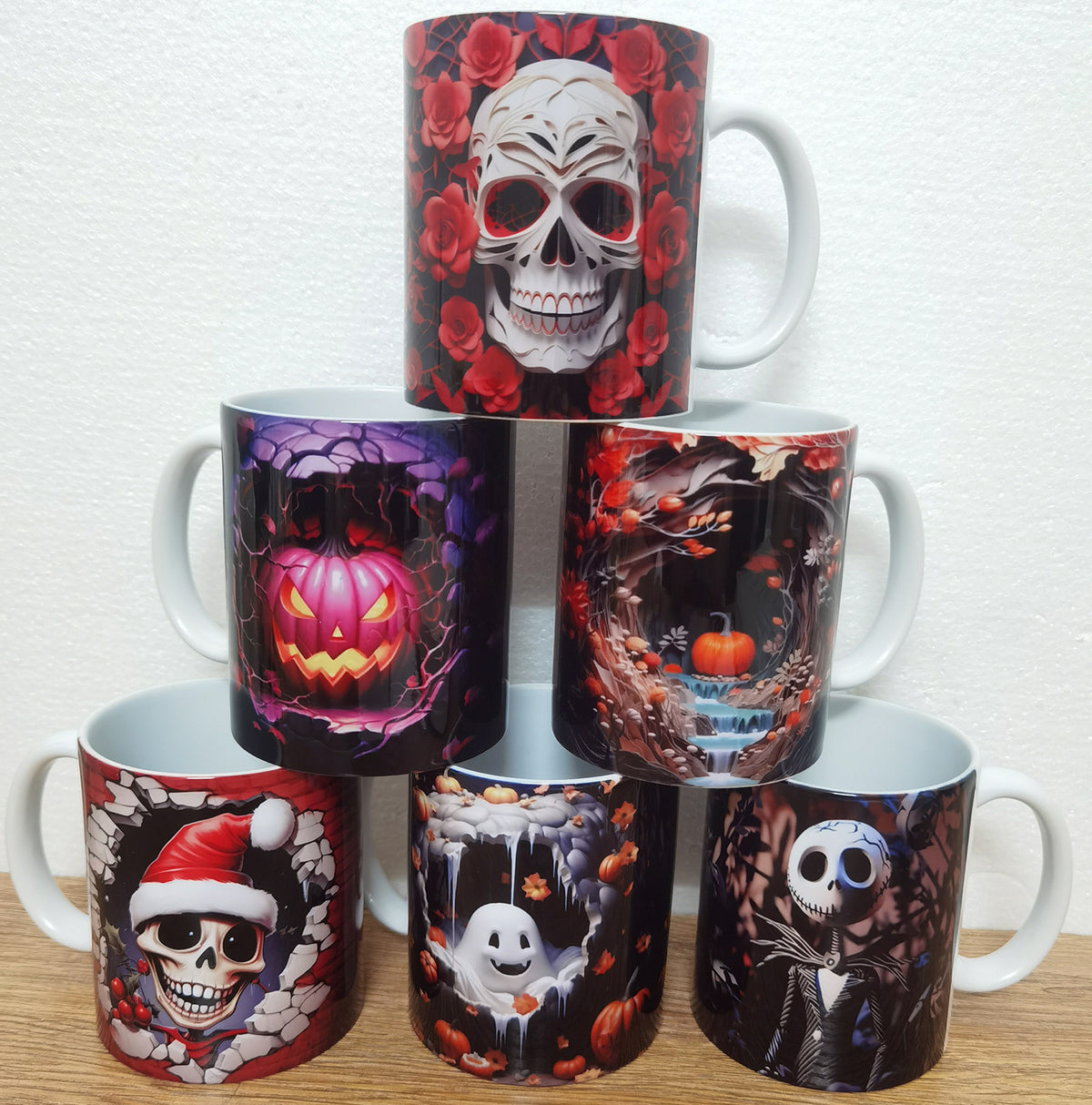 Halloween Pumpkin Ceramic Coffee Mug - 350ml Colorful Home Drinkware