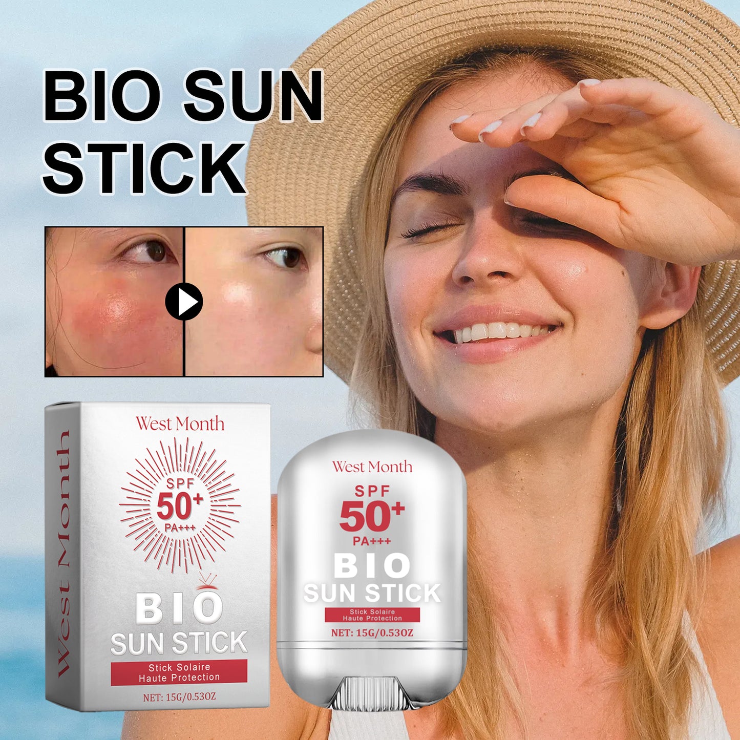Moisturizing Sun Protection Skin Care Stick - Anti-Aging Face Balm