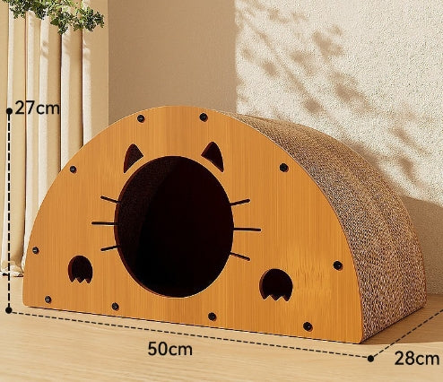 Sisal Cat Scratch Board with Crumb-Resistant Mat | Durable Pet Furniture
