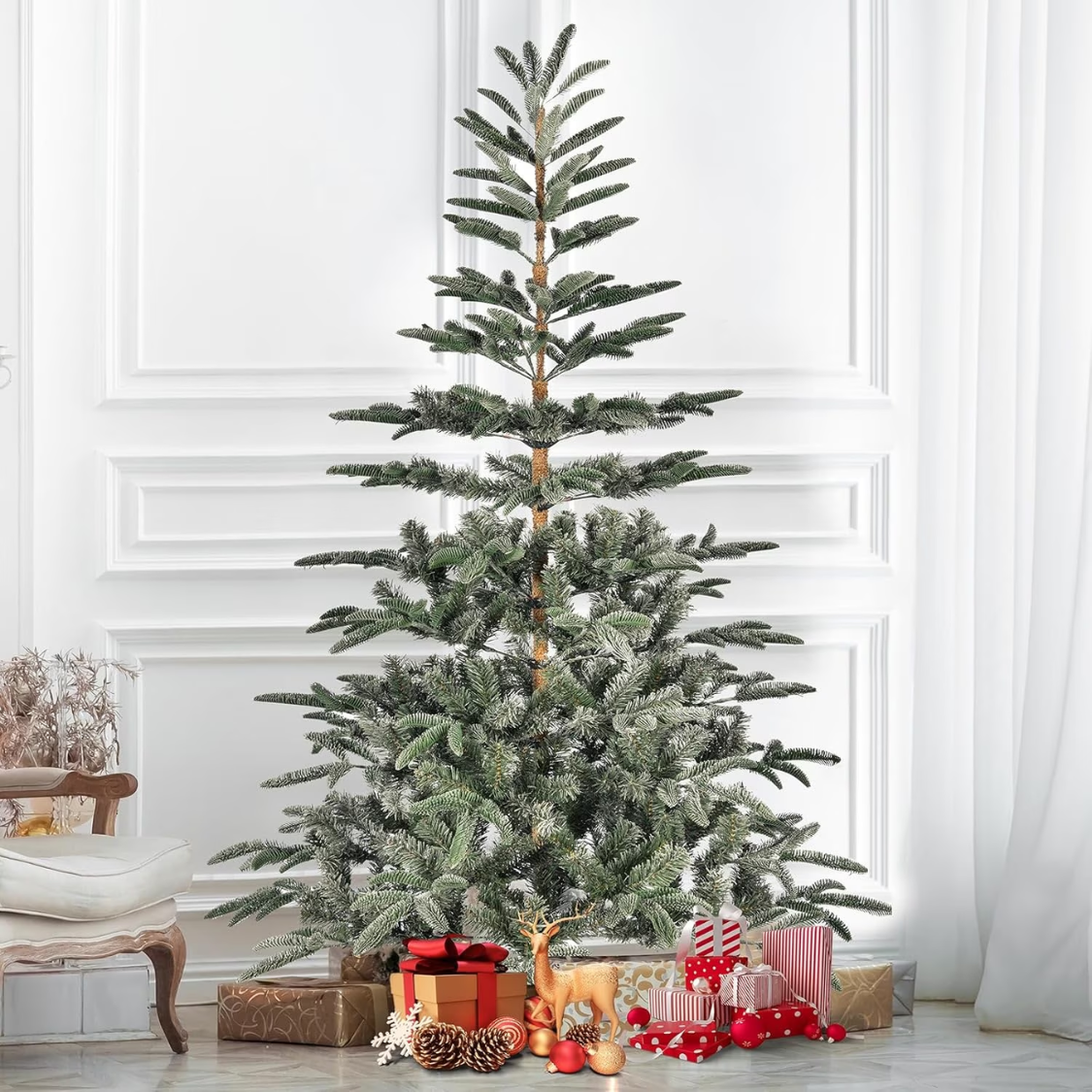 7ft Unlit Aspen Fir Artificial Christmas Tree - Green