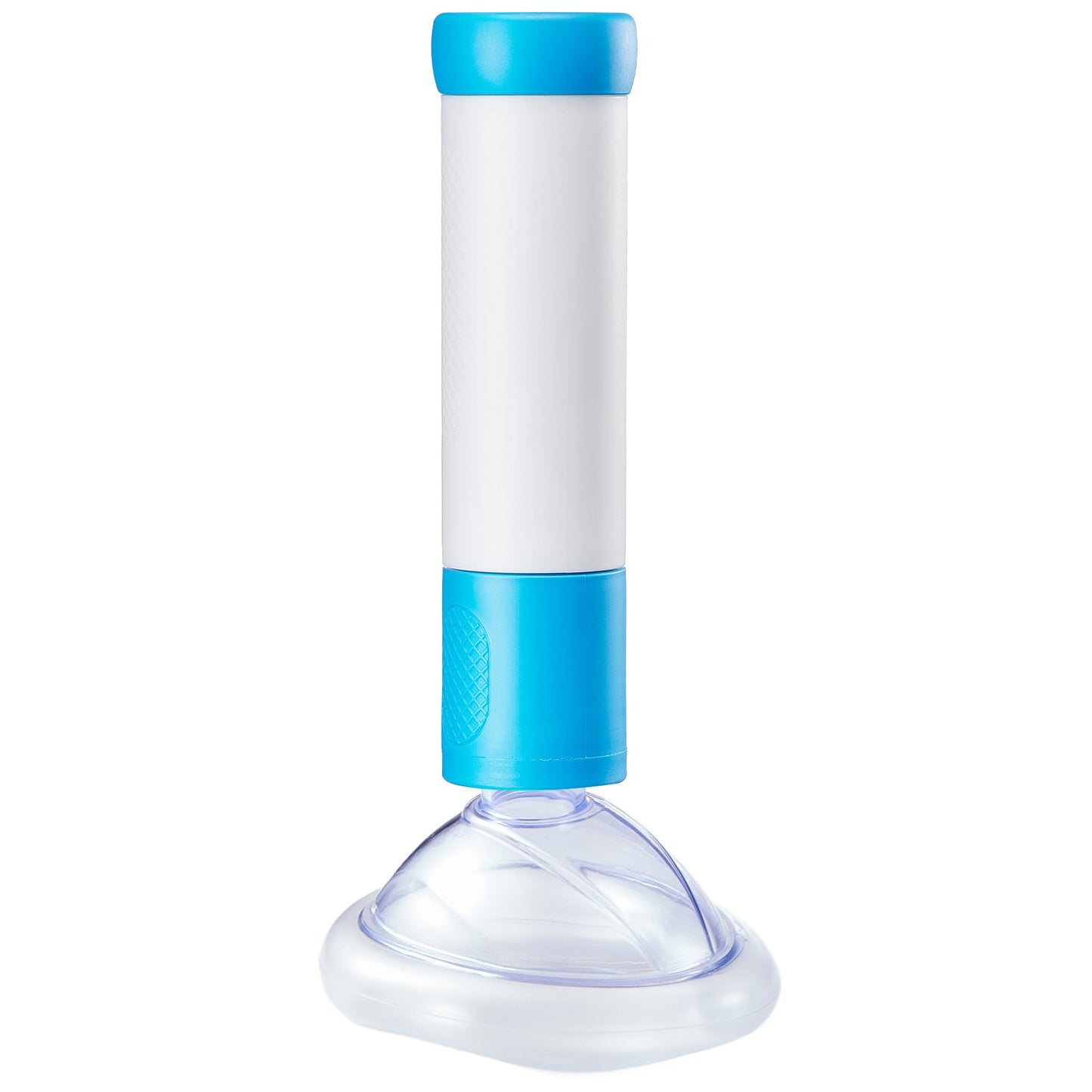 Portable Choking Rescue Device with Suction Pump - Blue