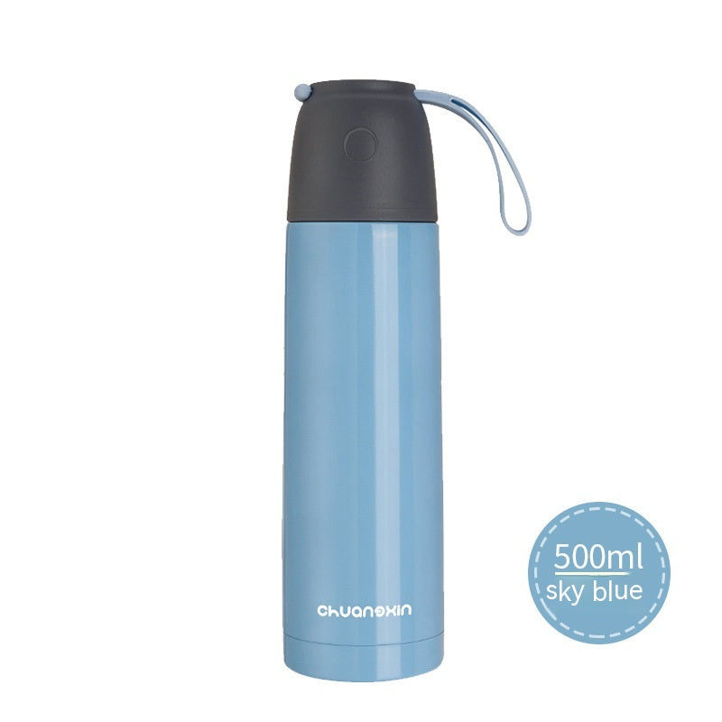 Insulated Stainless Steel Thermos Cup with Large Capacity - Multiple Colors