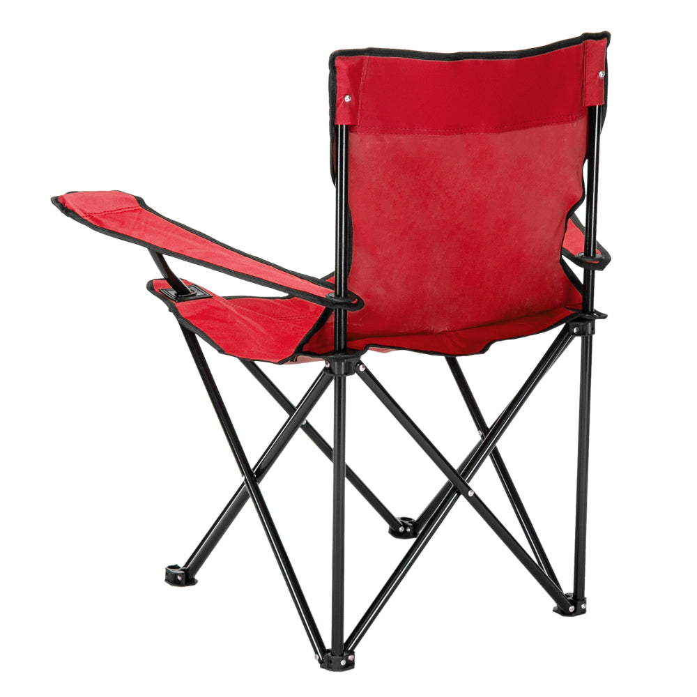 Portable Camping Chair - Red Oxford Cloth with Black Frame