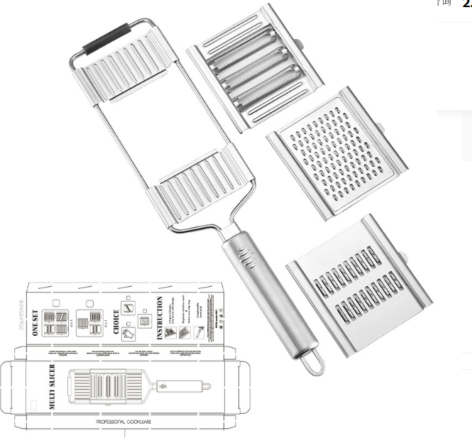 Multi-Function Vegetable Chopper with Stainless Steel Shredding Device - Kitchen Helper